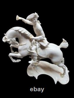 Rare Nymphenburg figure of a Hunter & Horse from the 20th century