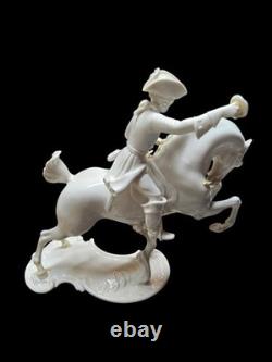 Rare Nymphenburg figure of a Hunter & Horse from the 20th century