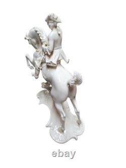 Rare Nymphenburg figure of a Hunter & Horse from the 20th century