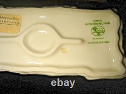 Rare Porcelain Hutschenreuther Blue Jacket Jockey on Racing Horse MINT