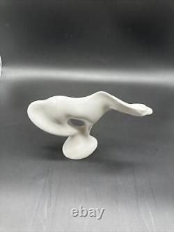 Rare Porcelain Modern Horse Royal Dux White Gloss Jaroslav Jezek 1960's