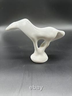 Rare Porcelain Modern Horse Royal Dux White Gloss Jaroslav Jezek 1960's