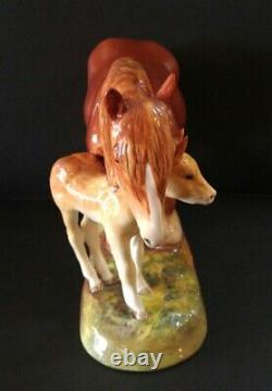 Rare Royal Doulton Horse & Pony Porcelain Figurine HN2522 England 6.5 Tall