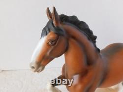 Rare Stunning Large Herend Hungary Figure Clydesdale Horse Mint Condition