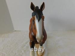 Rare Stunning Large Herend Hungary Figure Clydesdale Horse Mint Condition
