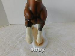 Rare Stunning Large Herend Hungary Figure Clydesdale Horse Mint Condition