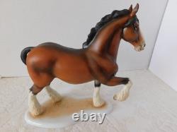 Rare Stunning Large Herend Hungary Figure Clydesdale Horse Mint Condition
