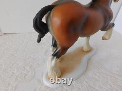 Rare Stunning Large Herend Hungary Figure Clydesdale Horse Mint Condition