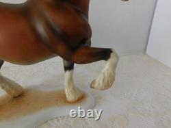 Rare Stunning Large Herend Hungary Figure Clydesdale Horse Mint Condition