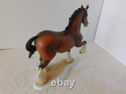 Rare Stunning Large Herend Hungary Figure Clydesdale Horse Mint Condition