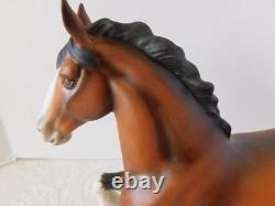 Rare Stunning Large Herend Hungary Figure Clydesdale Horse Mint Condition