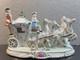 Rare Vintage Beautiful Large Thames Victorian Horse And Carriage Porcelain