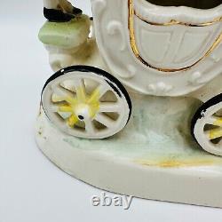 Rare Vintage Beautiful Large Thames Victorian Horse And Carriage Porcelain