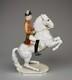 Rare Vintage Hutschenreuther Lipizzan Horse & Rider Figurine