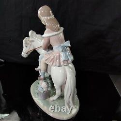 Rare Vintage Lladro Figurine #1251 Pony Ride Children on Horse