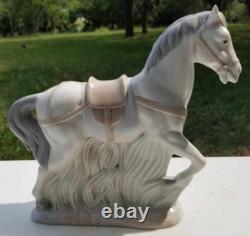 Rare Vintage Porcelain Nativity Horse By Mirmasu Gray Grey Made in Spain NMINT