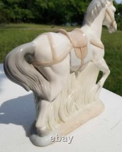 Rare Vintage Porcelain Nativity Horse By Mirmasu Gray Grey Made in Spain NMINT