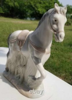 Rare Vintage Porcelain Nativity Horse By Mirmasu Gray Grey Made in Spain NMINT