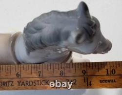 Rare Vintage Porcelain Nativity Horse By Mirmasu Gray Grey Made in Spain NMINT