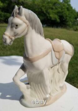 Rare Vintage Porcelain Nativity Horse By Mirmasu Gray Grey Made in Spain NMINT