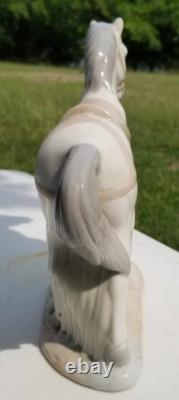 Rare Vintage Porcelain Nativity Horse By Mirmasu Gray Grey Made in Spain NMINT