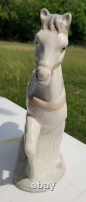 Rare Vintage Porcelain Nativity Horse By Mirmasu Gray Grey Made in Spain NMINT