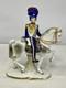 Rare Vintage Sitzendorf Porcelain Officer Horseback Figure Germany C. 1900