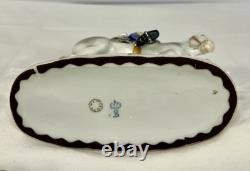 Rare Vintage SITZENDORF PORCELAIN OFFICER HORSEBACK FIGURE Germany C. 1900