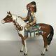 Rare Vtg Beswick England Indian Native Pinto Horse Porcelain Figurine Restored