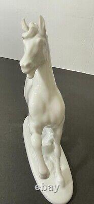 Rare Vtg Rosenthal White Porcelain Galloping Horse Prof T Karner 1136Germany