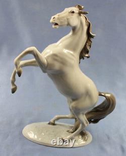 Rare horse figurine metzler and ortloff german porcelain 1930 porcelainfigurine