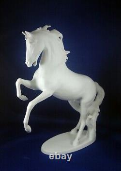 Rearing Stallion'Meteor'- Kaiser W Germany #380 Bochmann White Matte Porcelain