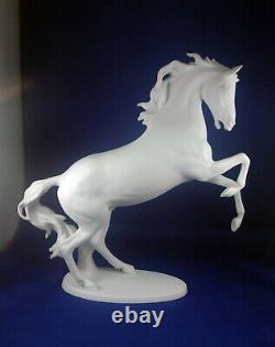 Rearing Stallion'Meteor'- Kaiser W Germany #380 Bochmann White Matte Porcelain