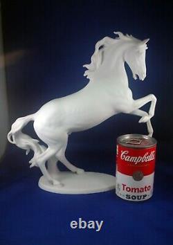 Rearing Stallion'Meteor'- Kaiser W Germany #380 Bochmann White Matte Porcelain