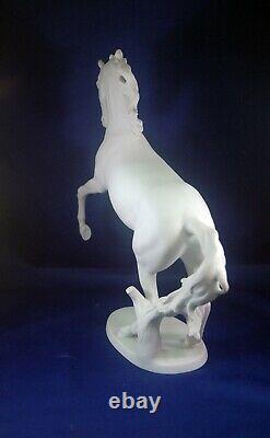 Rearing Stallion'Meteor'- Kaiser W Germany #380 Bochmann White Matte Porcelain