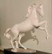 Rearing Stallion Porcelain Kaiser West Germany #380 Bochmann White Matte