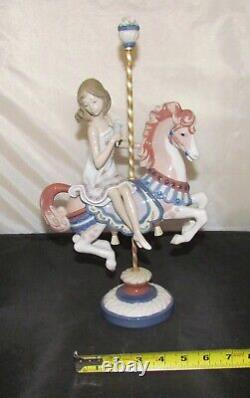 Respectable Lladro #1469 Girl On Carrousel Horse -retired-excellent/mint