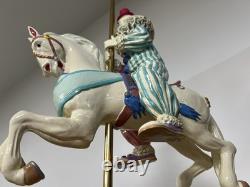 Ron Lee Carousel Clown on Horse Figurine 283/500 Signed 2000 Porcelain Onyx Base