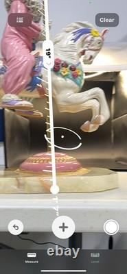 Ron Lee Carousel Clown on Horse Figurine 283/500 Signed 2000 Porcelain Onyx Base