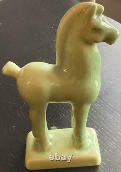 Rookwood Arts & Crafts Pottery Rare 1946 Animal Green Horse Figurine #6929