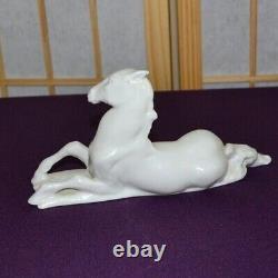 Rosenthal Bisque Porcelain Resting Horse Germany US Zone 1543