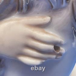 Rosenthal Germany Porcelain Figurine Of A Lady Hugging A Dappled Horse, 1940