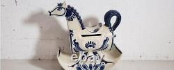 Rosenthal Germany Studio Line Bjorn Wiinblad Rocking Horse Coin Bank No Key