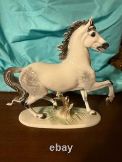 Rosenthal Horse Stallion Porcelain Muhammad in Dapple Gray Figurine