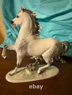 Rosenthal Horse Stallion Porcelain Muhammad in Dapple Gray Figurine