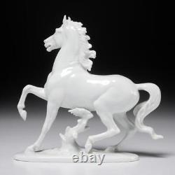 Rosenthal Karner White Porcelain Prancing Horse Figurine 1136 VTG A