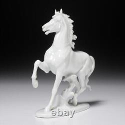 Rosenthal Karner White Porcelain Prancing Horse Figurine 1136 VTG A