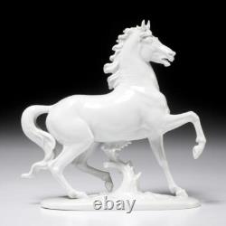 Rosenthal Karner White Porcelain Prancing Horse Figurine 1136 VTG B