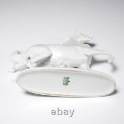 Rosenthal Karner White Porcelain Prancing Horse Figurine 1136 VTG B