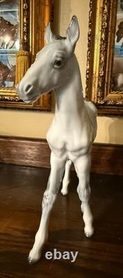 Rosenthal Large Standing Horse Foal German SELB Handpainted #1776 F. Heidenreich